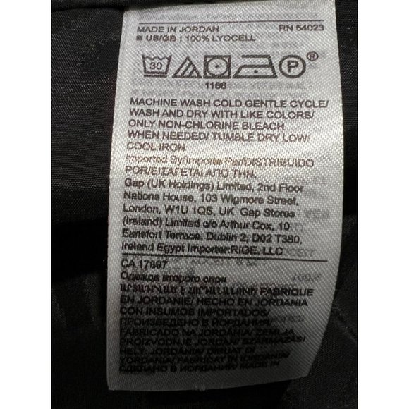 NWT BANANA REPUBLIC 8" Dressy Chino Shorts Sz 4 Black 100% Lyocell #544861 - Picture 4 of 4